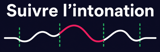 Onde sonore illustrant le suivi de l'intonation