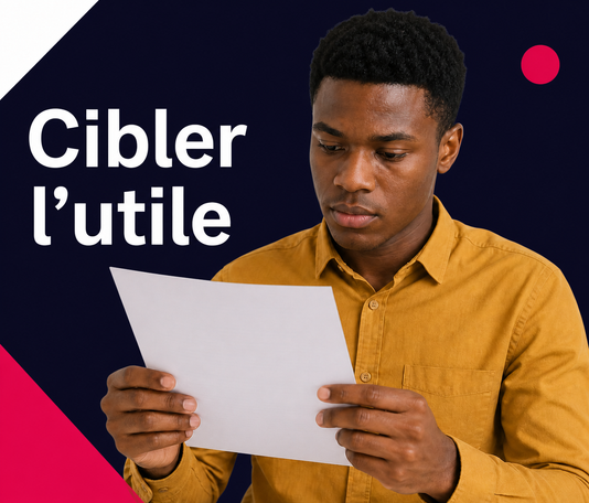 Candidat ciblant les informations utiles d'un texte du TCF