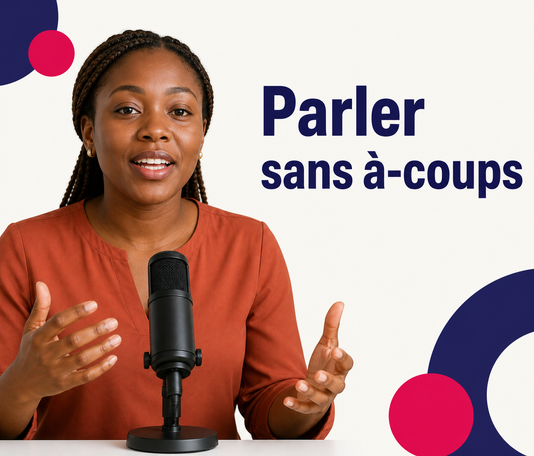Candidate parlant avec fluidité au microphone