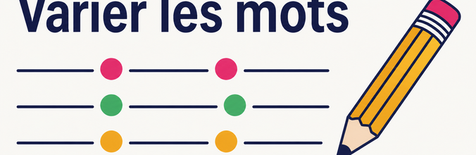 Lignes et repères illustrant la variété du vocabulaire