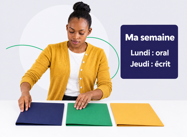 Candidate qui organise sa semaine de révision