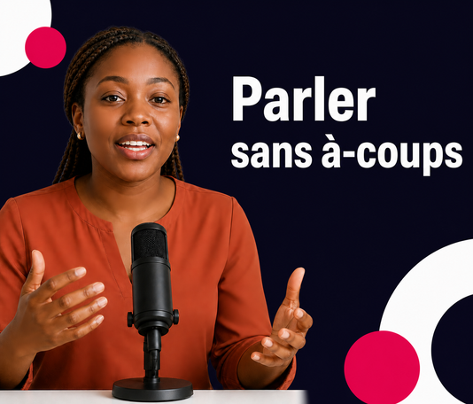 Candidate parlant avec fluidité au microphone