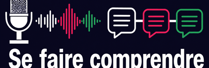 Microphone et échanges illustrant une parole compréhensible